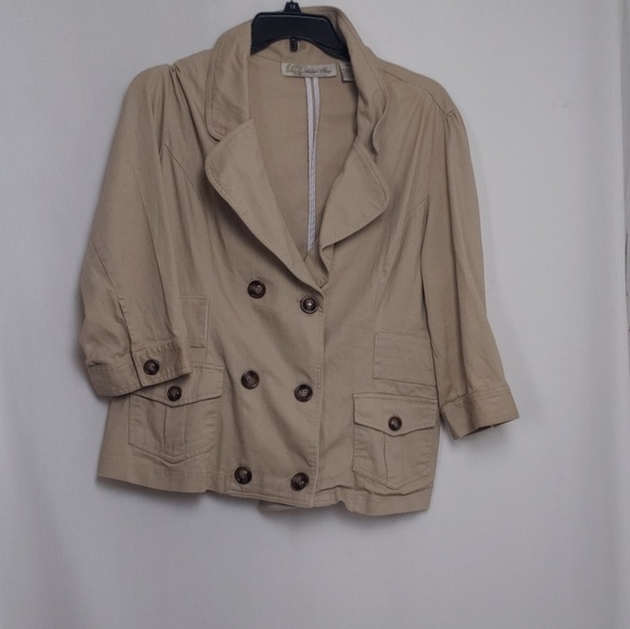 IQ Tan Plus Blazer Jacket - Picture 1 of 6